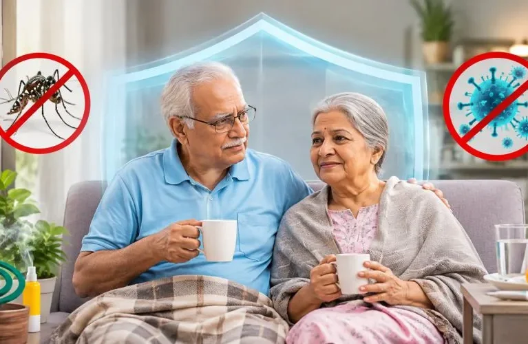 protect elderly parents during dengue malaria viral fever