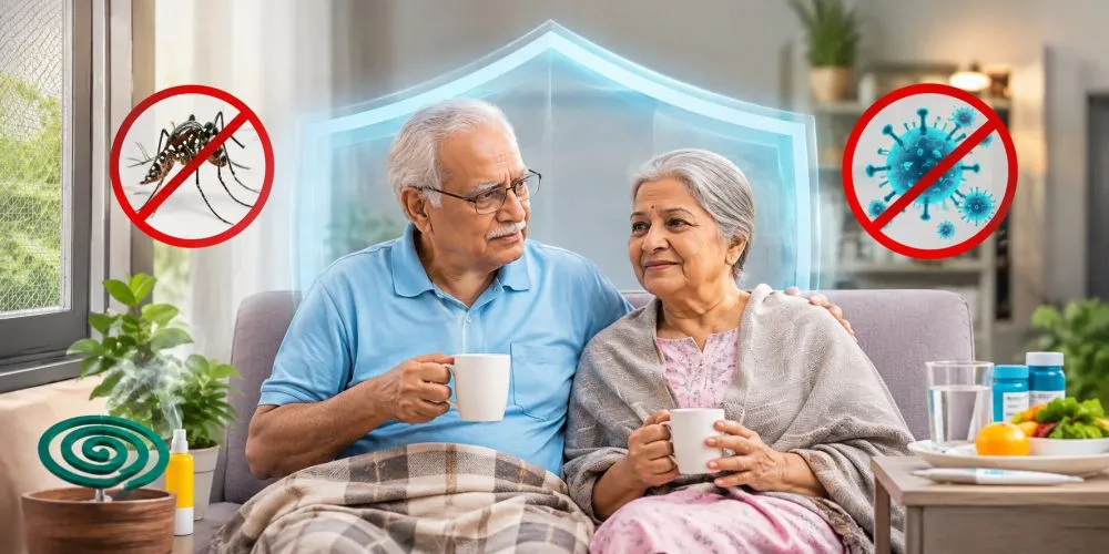 protect elderly parents during dengue malaria viral fever
